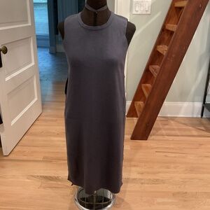 Mersey Anywear Open Side Tunic Sweater Size S/M Charcoal